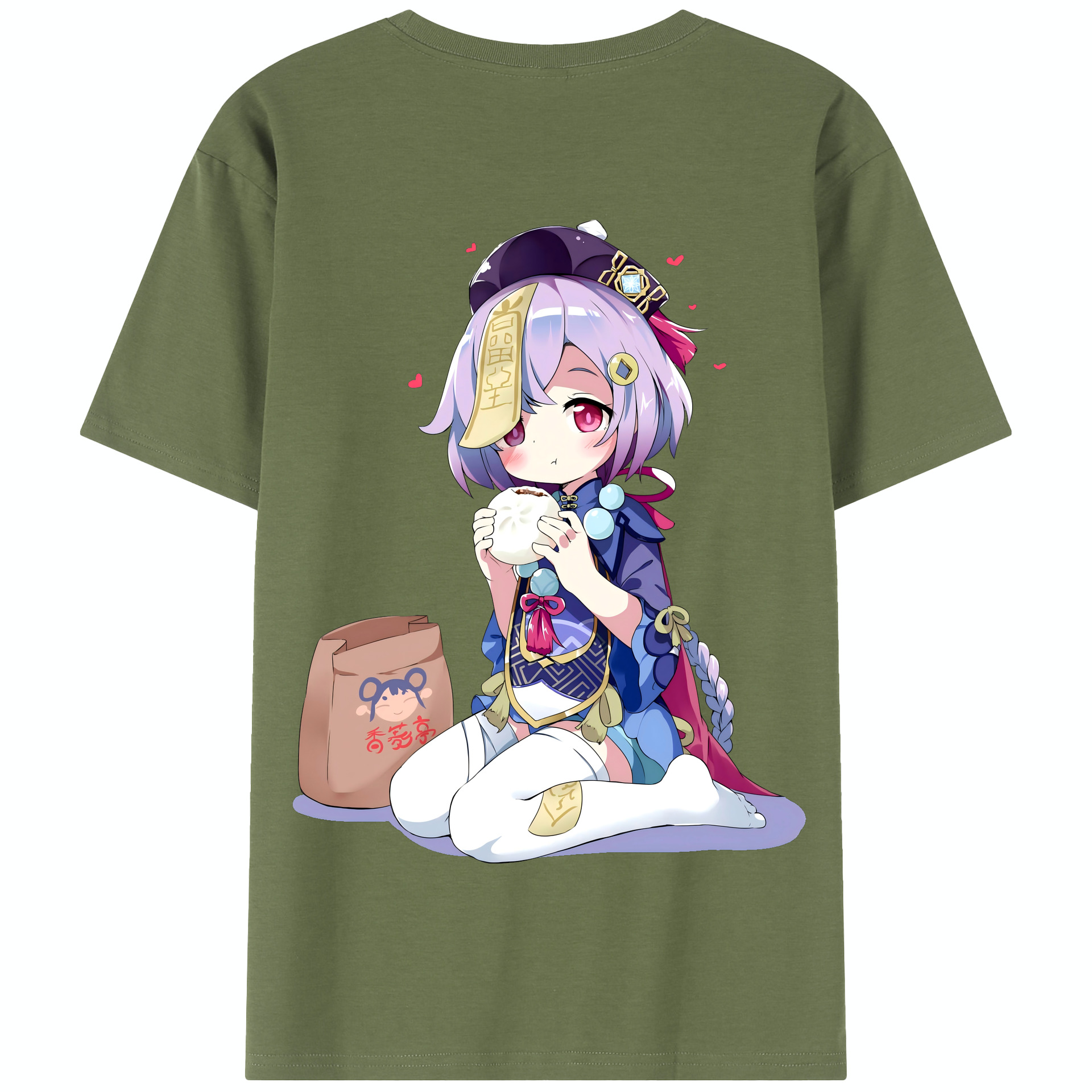 げんし神 七七 なな  genshin Nana 綿100％半袖Tシャツ（背面プリント）